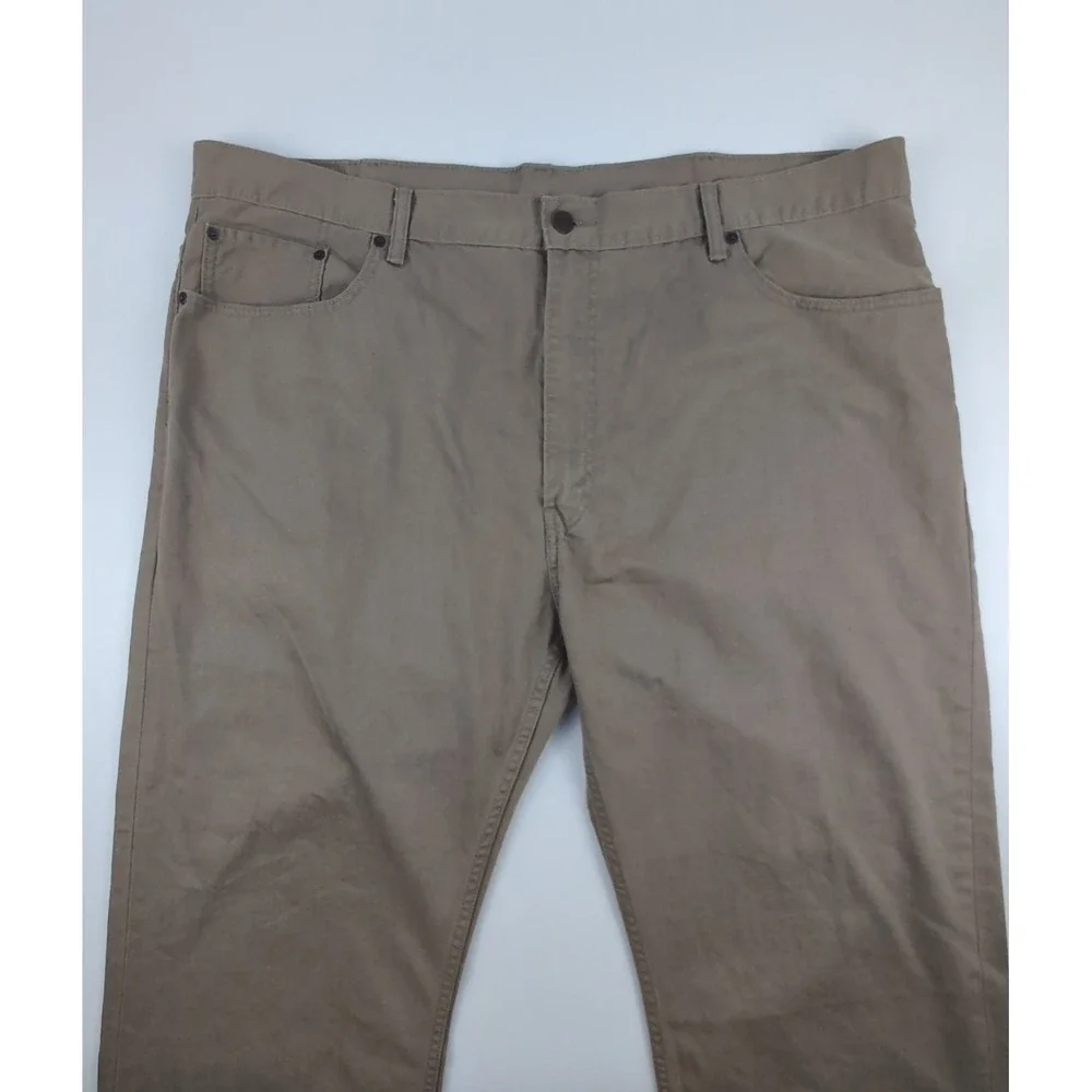 Levi's 559 Mens 44x28 Relaxed Straight Fit Twill Khaki Tan Beige Pants